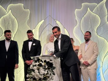 Meriç ve Çökülgen ailelerinin nikah merasimi