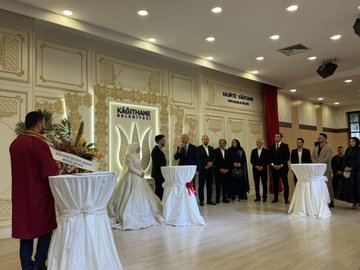 Ülgi ve Bol ailelerinin nikah töreni