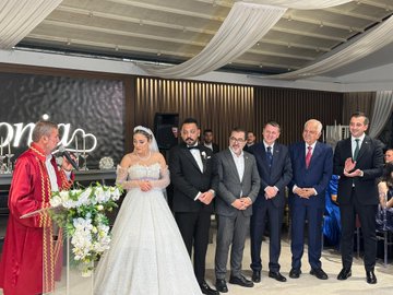 Akın ve Çeri ailelerinin nikah töreni