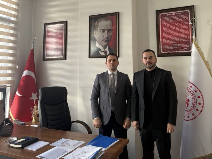 Şişli Gençlik ve Spor Müdürlüğü görevine atanan Fatih Yılmaz’ı ziyaret