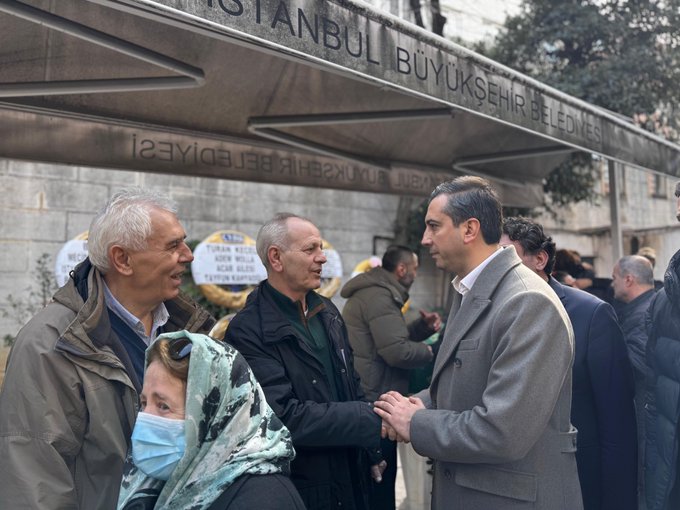 Gülbahar mahallesi muhtarı Kemal Şen’in cenaze töreni
