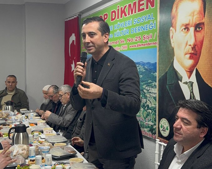 Sinop ili Dikmen ilçesi Çevre Köyleri Sosyal Yardımlaşma Derneği tarafından düzenlenen iftar programı