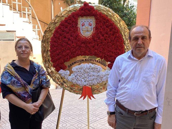 Kıbrıs Gazimiz Oğuz Seyrek için düzenlenen resmi tören