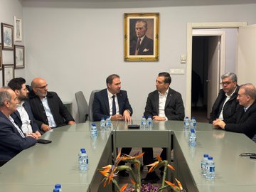 Perpa Ticaret Merkezi B Blok Başkanlığına seçilen Atakan Yücel’e hayırlı olsun ziyareti