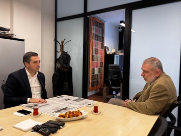 Agos Gazetesi Genel Yayın Yönetmeni Yetvart Danzikyan’ı ziyaret